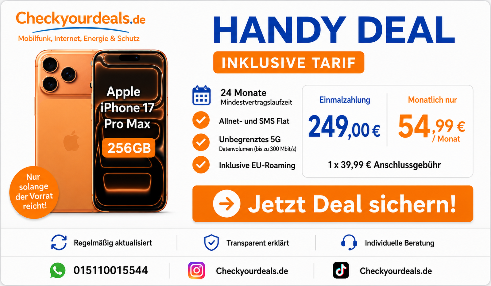 Apple iPhone 17 Pro Max 256GB